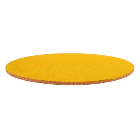 VORCOOL 1Pack Round Light Yellow Cork Board Sheet For Memo Display Office Use 11.8In