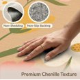 thumbnail image 6 of ODIKA 4'x6' Beige Blossom Harmony Garden Design Washable Area Rug Elegant Spring Floral Motifs with Lush Greens Stain Resistant, Low Pile, Easy Care for Dorm Room, Small Living, 6 of 7