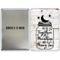 thumbnail image 2 of Funny We Go Together Like Moonshine in a Mason Jar Metal Tin Sign Wall Decor Rustic Farmhouse Sign for Home Dining Room Garden Decor Gifts, 2 of 8