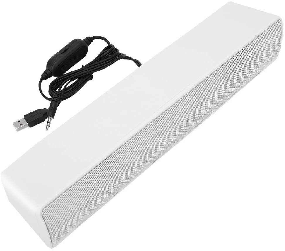 white pc soundbar