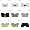 thumbnail image 2 of Doll Suit Cotton Stuffed Dolls Idol Doll Outfit Mini Clothes Doll T-shirt Doll Hoodies 10cm/15cm/20cm Doll Clothes 20CM STRIPE 4, 2 of 8