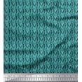 thumbnail image 1 of Soimoi Blue Modal Satin Fabric Wild Animal Skin Small Decor Fabric Printed BTY 42 Inch Wide, 1 of 3