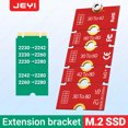 thumbnail image 1 of M.2 NGFF NVME SSD Extension Bracket Transfer 2230 2242 2260 2280 Length Extend Adapter Bracket Card Plate Change Long Size Red, 1 of 5