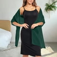 thumbnail image 5 of ZJXFGS Shawl Wraps For Women Pashmina Evening Gown Shawl Women's Chiffon Shawl Wedding Shawl Formal Gown Shawl Bride Bridesmaid Shawl Soft Scarf Shawls And Wraps For Evening Dresses Green One Size, 5 of 5