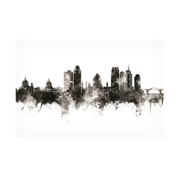 Michael Tompsett 'Saint Paul Minnesota Skyline' Canvas Art