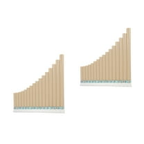 Set of 2 Flute 16 Pipes Educational Instrument Children Musical