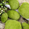 thumbnail image 5 of Musgo de varios tamaños, piezas de piedra sintética, bolas verdes artificiales, piedras de musgo de césped artificial, bolas verdes de musgo para vivero/jarrones/jardín de hadas, 5 of 5