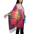 thumbnail image 4 of Sikiie Colorful Lightbulb Abstract Shawl Wraps Big Scarf Tassel Fall Winter Thick Scarf Warm Shawl Women Fall Gifts, 4 of 8