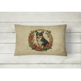 thumbnail image 3 of Carolines Treasures DAC2390PW1216 16 x 12 in. Unisex Lancashire Heeler Christmas Flowers Polyester Fabric Throw Pillow, 3 of 4