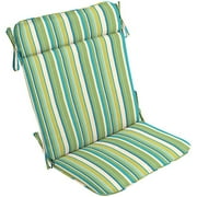 Topanga Stripe Sea Grass Midback Chair Cushion