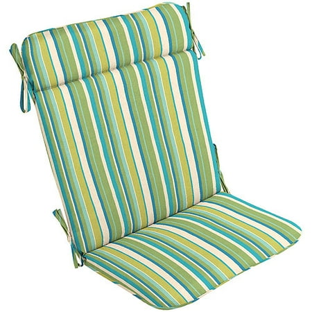 Topanga Stripe Sea Grass Midback Chair Cushion