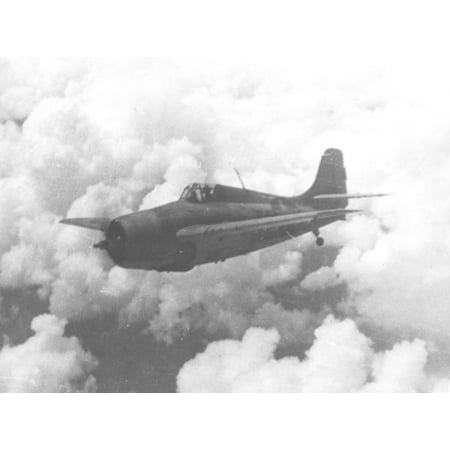 Grumman F4f 4 Wildcat - LAMINATED POSTER A U.S. Navy Grumman F4F-4 Wildcat of Fighting Squadron 5 (VF-5) during a flight out of Guadalcanal. Poster Print 24 x 36