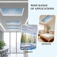 thumbnail image 6 of 1 Pack Flower White Fluorescent Light Covers for Ceiling Lights Cherry Blossoms Blue Background Magnetic Ceiling Light Covers Overhead Light Filters for Office Classroom Home, 6 of 9
