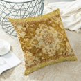 thumbnail image 3 of Boho Pillow Covers 18x18 Set of 2 Yellow Vintage Carpet Throw Pillow Covers Outdoor Decoration Retro Bohemian Rug Pattern Decorative Pillowcase Farmhouse Linen Cushion Cover for Sofa Couch, 3 of 5
