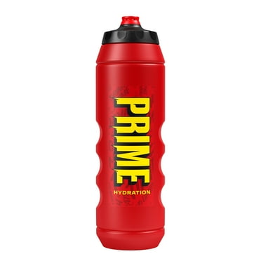 NEW PRIME Hydration Squeeze Bottle, 1L - Red & Yellow Special Edition