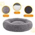 thumbnail image 5 of Calming Dog Beds for Large Dogs, Faux Fur Donut Cuddler Dog Bed, Round Fluffy Pillow, Washable Pet Bed for Dogs Up to 80Lbs, 36inch, 5 of 7