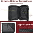 thumbnail image 4 of Carry on Luggage, Lightweight Durable ABS Suitcases with Double Wheels, Expandable 20-inch Travel Checked Luggage 20", 4 of 7