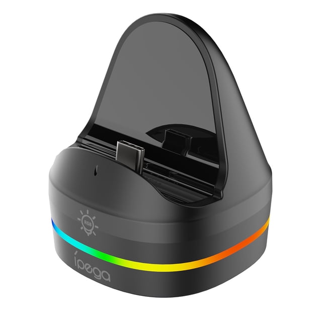 Station de Recharge Portable pour Console Nintendo Switch 2, Station de Recharge Compacte Simple avec Éclairage RVB Dynamique, Support de Recharge Rapide Accessoires de Jeu