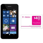 T-Mobile Nokia Lumia 530 Prepaid Smartphone w/ Bonus $40 Wireless Airtime Card