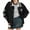 Black, variant on Women's Vintage Baseball Jackets, Long Sleeve Lapel Embroidery Patch Coat Button Loose Bomber Oversize Outerwear