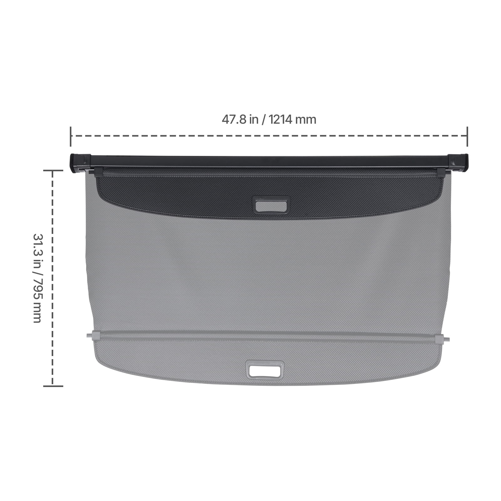VEVOR Retractable Cargo Cover, Upgraded Carbon Fiber Texture Trunk Cover, Anti-Peeping Luggage Privacy Shield, Easy Installation Security Shade Car Accessories, for Toyota RAV4 2019-2025 5-Seater
