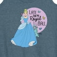thumbnail image 3 of Disney Princess - Late For My Ball - Women's Racerback Tank Top, 3 of 5