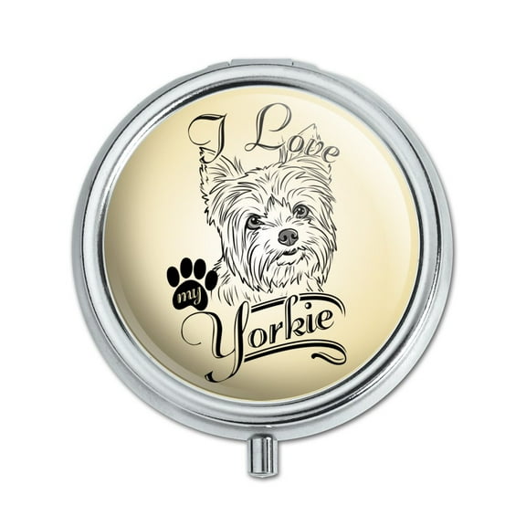 I Love My Yorkie Yorkshire Terrier Pill Case Trinket Gift Box