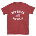 thumbnail image 1 of Van Buren Arkansas Patriot Men's Cotton T-Shirt, 1 of 1
