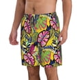 thumbnail image 2 of Goofa Colrful Tropical Leaves Printed Mens Swim Trunks Summer Quick Dry Short Beach Swimwear Bathing Suits-X-Large, 2 of 9