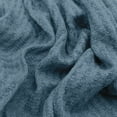 thumbnail image 2 of 59" Wide Rayon Spandex Waffle Open Knit Fabric -Anti Wrinkle,Breathable Fabric by the Yard-210 GSM-for Sewing, Apparel, Clothing, Headbands, Decorations, School, Home, and DIY Projects-Denim Steel, 2 of 4
