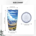 thumbnail image 3 of Honeii Western Desert Cactus Print 20OZ Car Cup, Insulated Stainless Steel Travel Mug with Lid and Straw, Keep Your Drinks Hot and Cold-Straw Two-piece Set, 3 of 3