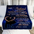 thumbnail image 2 of Personalized Custom Name to My Husband Blanket from Wife You are My Everything Husband Birthday Christmas Wedding Anniversary Bed Quilt Fleece Throw Blanket (50 x 40 in Baby Size), 2 of 5