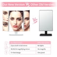 thumbnail image 5 of Vanity Lighted Hollywood Style Makeup Mirror, 21 Dimmable Led Lights With Touchscreen Switch. Magnifying 1x,2x,3x,10x. 180d Adjustable Rotation, 5 of 5