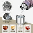 thumbnail image 3 of Floral 20oz Stainless Steel Thermal Bottle with Tea Filter and Cup Lid, Vacuum Insulated Coffee Mug with 316L Inner Liner, Leakproof Travel Thermos for Office,Thanksgiving,Christmas, Spring,Flower, 3 of 6