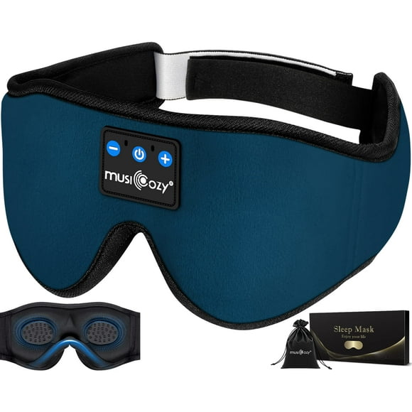 Sleep Headphones MUSICOZY Bluetooth 5.4, diadema y máscara para ojos