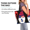 thumbnail image 4 of Fuzoiu 4th of July Gnomes Print Tote Bags for Women,Shoulder Bag, Gym Tote,Top Handle Ladies Shoulder Bags for Work Beach Travel and Shopping Grocery, 4 of 9