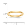 thumbnail image 3 of 14k Yellow Gold 2.5mm Half Round Wedding Band Size 6.5, 3 of 4