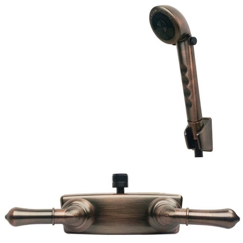 builders shoppe rv/motorhome replacement non-metallic tub shower faucet valve diverter double handle