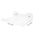 thumbnail image 2 of WASHWEPE Bathroom Storage Rack Acrylic Floating Shelf Transparent 1 Set 7.9x5.9x0.8in, 2 of 8
