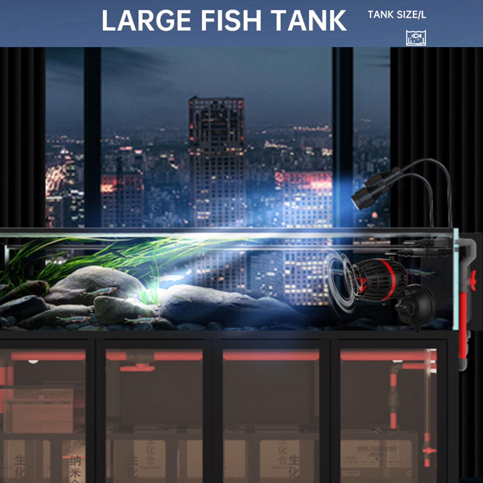 Automatic Waved Maker Wavemakers Water Pumps Fish Tanks Aquariums Surfs Pumps for Peaceful Aquariums Environment