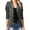 Grey, variant on Lady Blazer Leopard Print Turn-down Collar Single-breasted Slim Suit Coat for Work