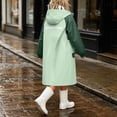 thumbnail image 5 of ATOGUTA Rain Jacket for Kids Lightweight Raincoat Waterproof with Hood Protective Poncho Jacket Pockets Green, 5 of 8
