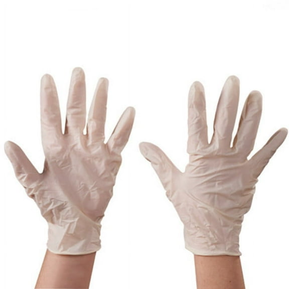 Box Partners Latex Industrial Gloves Powder-Free Xlarge White 90/Case GLV2104XL