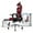 Burgundy, variant on NOUHAUS Ergo3D Ergonomic Office Chair with Lumbar Support, Adjustable Headrest, 4D Armrests, Mesh High Back, Grey