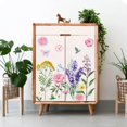 thumbnail image 3 of 3Sheets 3Styles PVC Waterproof Decorative Stickers Self Adhesive Decals for Furniture Decoration Flower Pattern, 3 of 7