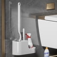 thumbnail image 4 of TIELUTT Ensemble Complet de Brosses de Toilette avec Base Montée au Mur compatible avec Machine Support de Tampon à Récurer en Acier Inoxydable pour Lingettes de Cuisine pour Connaisseur de Vaisselle Éponge pour Bébé Support de Tampon à Récurer, 4 of 8