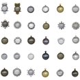 thumbnail image 4 of 20 Sets Mixed Setting Tray Pendant with 25MM Round Glass Cabochons Bronze Silver for Jewelry Making, 4 of 8