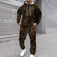 thumbnail image 1 of AVYERVO Mens Track Suits 2 Piece Set Workout Sweatsuits for Men Set Fall Sweatshirt and Sweatpants Set Casual Outfits with Pockets, Brown L, 1 of 4