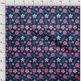 thumbnail image 3 of oneOone Organic Cotton Voile Fabric Leaves & Floral Artistic Decor Fabric Printed BTY 42 Inch Wide, 3 of 4