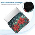 thumbnail image 2 of FORMRS 15-15.6 inch Laptop Sleeve Case Soft Carrying Quilted Computer Bag Cover, Christmas Poinsettia, 2 of 7